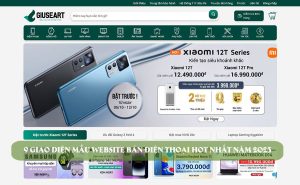 9 Giao diện mẫu website bán Điện thoại HOT nhất năm 2023