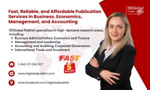 Fast, Reliable, and Affordable Publication Services in Business, Economics, Management, and Accounting
