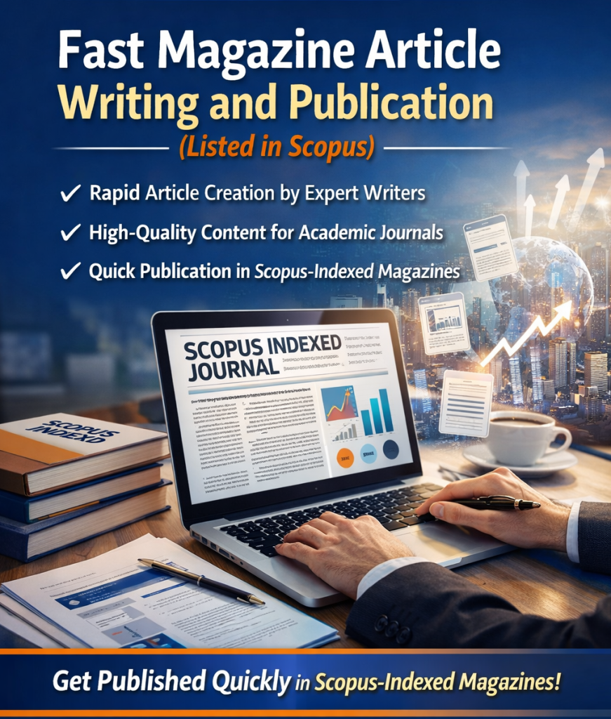 Fast Magazine Article Writing and Publication (Scopus Indexed)